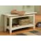 Alaterre Furniture Shaker Cottage Bench with Shelf, Sand ASCA03SA - alternate 4
